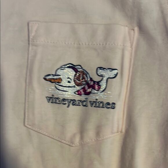 Vineyard Vines Pink Long Sleeve Tee Soft Cotton Crew Neck - Picture 3 of 6